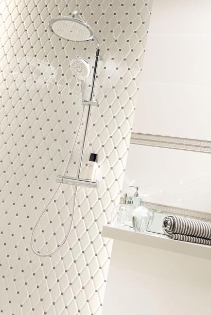 #Tubadzin #Abisso #Obklady a dlažby #Koupelna #Klasický styl #bílá #Lesklý obklad #Velký formát #700 - 1000 Kč/m2 #new #mozaika 